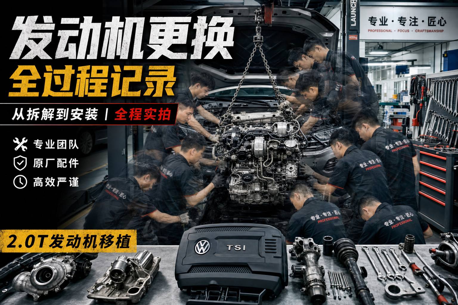 暗网修车视频教程-发动机大修全过程视频演示